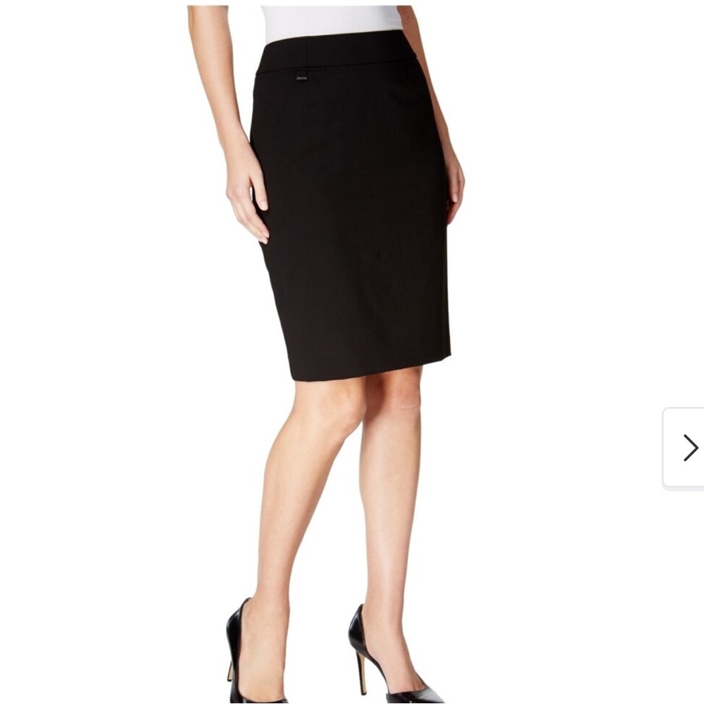 Calvin Klein Classic Black Pencil Skirt - Picture 2 of 8